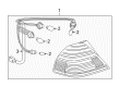 2003 Toyota Avalon Light Socket Diagram - 81555-07030