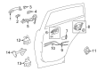 2023 Toyota Corolla Cross Door Latch Cable Diagram - 69730-0A040