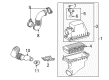 Scion Air Duct Diagram - 17751-21040