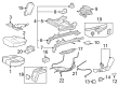 Toyota Grand Highlander Seat Cover Diagram - 71076-0E750-B2