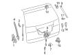 Toyota Liftgate Hinge Diagram - 68810-0E020