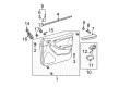 2007 Toyota 4Runner Weather Strip Diagram - 68171-35130