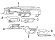 1984 Toyota Camry Glove Box Diagram - 55550-32010-03