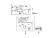 2009 Toyota Tundra Glove Box Diagram - 55501-0C010-C0