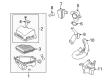 2010 Toyota Matrix Air Intake Coupling Diagram - 17881-0H130