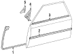 1987 Toyota Celica Door Moldings Diagram - 75710-20280