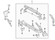 2005 Toyota Celica Front Cross-Member Diagram - 57161-20900