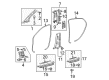 2010 Toyota Avalon Weather Strip Diagram - 62332-AC071-B2