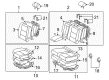 Toyota Sequoia Seat Cushion Diagram - 71460-0C050-B0