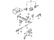 1995 Toyota Celica Steering Column Cover Diagram - 45287-20924-C0