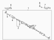 2006 Toyota Land Cruiser Drag Link Diagram - 45503-69025