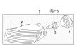 2004 Toyota Corolla Fog Light Diagram - 81210-02060