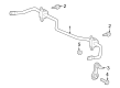 Toyota Prius AWD-e Sway Bar Kit Diagram - 48805-47030