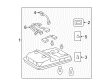 Toyota 4Runner Dome Light Diagram - 81260-35490-B0