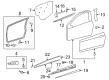 2015 Toyota Yaris Weather Strip Diagram - 67862-0D121