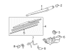 Toyota Sienna Windshield Washer Nozzle Diagram - 85391-08010