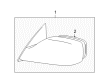 Toyota Avalon Car Mirror Diagram - 87907-AC030