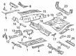 2019 Toyota Prius Prime Floor Pan Diagram - 58111-47102