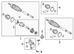 2019 Toyota C-HR CV Boot Diagram - 04438-F4010