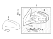 2014 Scion iQ Car Mirror Diagram - 87910-74090