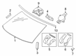 2021 Toyota GR Supra Windshield Diagram - 56111-WAA02