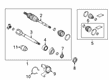 2022 Toyota Camry CV Boot Diagram - 04437-08100