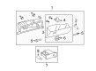 2011 Toyota Avalon Glove Box Diagram - 55303-07010-C0