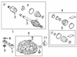 2022 Toyota RAV4 Prime Axle Shaft Diagram - 42330-F6020