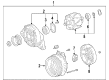 Toyota Camry Alternator Case Kit Diagram - 27310-0A110