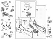 2013 Toyota RAV4 Center Console Latch Diagram - 58908-0R030