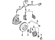 1996 Toyota T100 Brake Caliper Bracket Diagram - 47721-34010