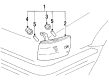 1990 Toyota Corolla Side Marker Light Diagram - 81621-12440