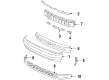 Toyota Celica Bumper Diagram - 52119-20907