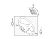 2008 Toyota Tacoma Steering Wheel Diagram - 45100-04261-B0