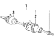 1988 Toyota Camry CV Joint Diagram - 43470-39077