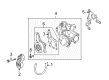 2009 Toyota Highlander Thermostat Housing Diagram - 16032-36020