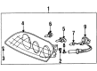 Toyota Headlight Diagram - 81111-1B241