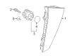 2016 Toyota Prius Tail Light Diagram - 81591-47021