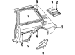 Toyota Corolla Fuel Door Release Cable Diagram - 77035-14090