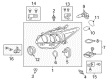 2014 Toyota Prius V Headlight Diagram - 81185-47310