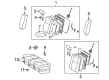 1997 Toyota Camry Armrest Diagram - 72830-33170-B0