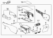 2021 Toyota Camry Center Console Base Diagram - 58810-06670-20