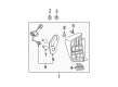 2011 Toyota Prius Tail Light Diagram - 81551-47111