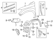 2015 Toyota Tundra Wheelhouse Diagram - 53875-0C070