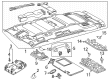 2020 Toyota Highlander Dome Light Diagram - 63650-0E361-B0