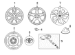 2019 Toyota Prius AWD-e Wheel Cover Diagram - 42603-52170