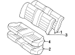 1996 Toyota Corolla Seat Cushion Diagram - 71507-12100