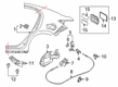 2019 Toyota Yaris Fuel Door Diagram - 77350-WB001