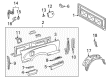 2000 Toyota Tacoma Fuel Door Diagram - 77305-04050