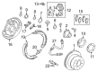 2013 Toyota Land Cruiser Parking Brake Shoe Diagram - 46530-34010